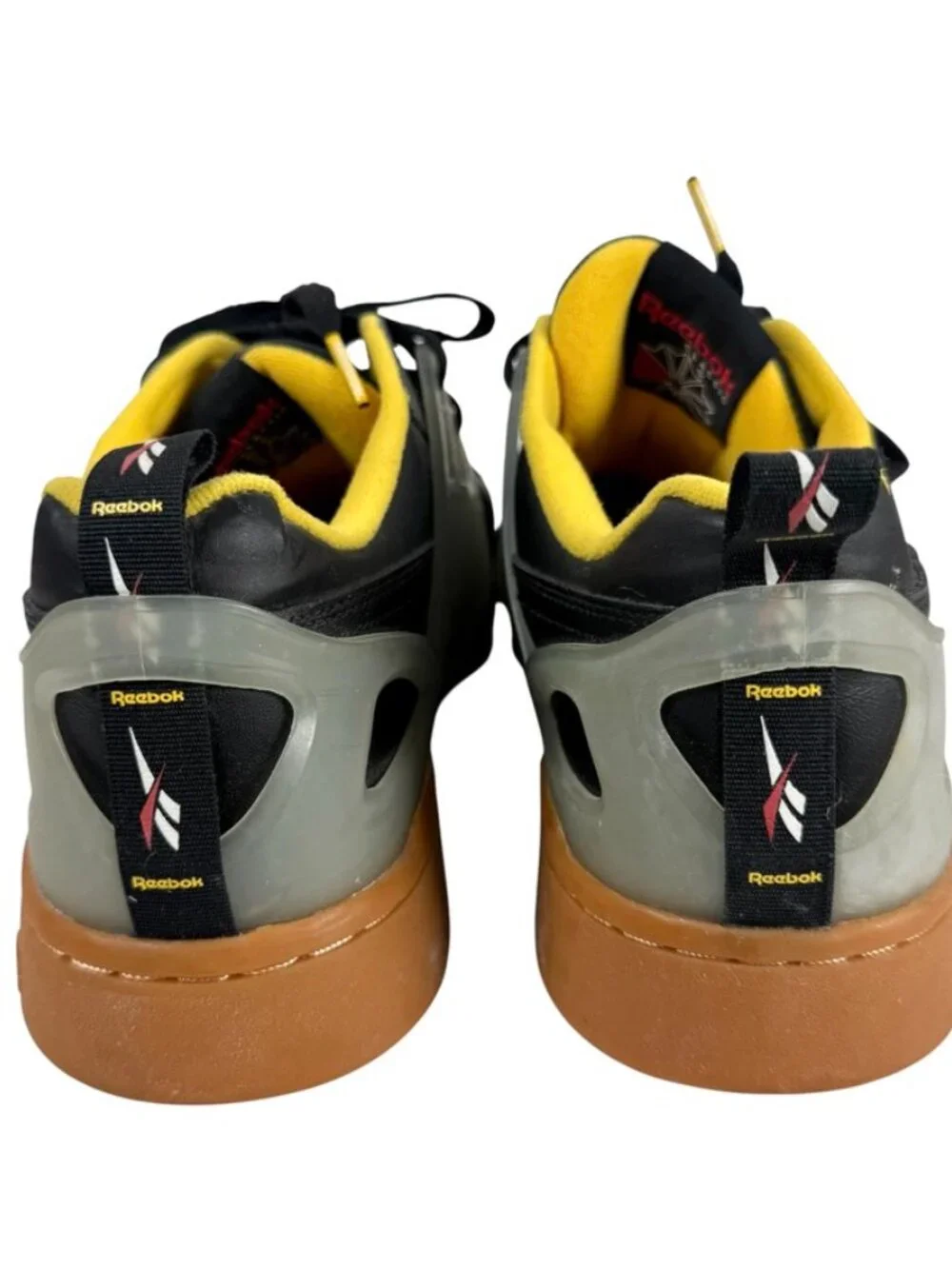 Reebok Workout Plus ATI Black/Gray/Yellow Lace-Up Men's Size 13 Sneaker DV5242